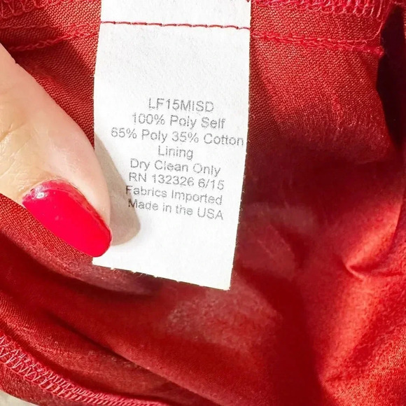 FIVELOAVES TWOFISH Girls Size 8 Red Holiday Beauty Dress Bow Special Occasion - Picture 4 of 7